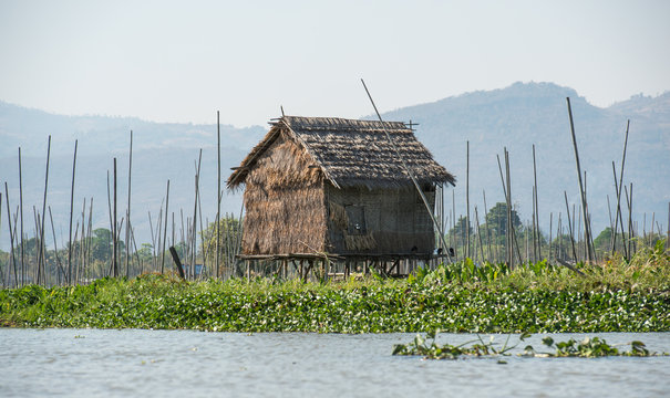 Village on Inle lake, Myanmar