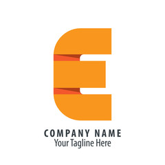 Obraz premium Letter E Icon Design Template Elements