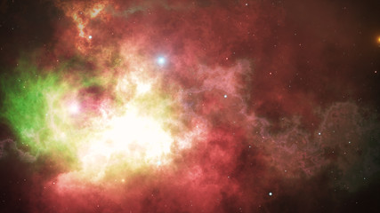 Fototapeta premium Open space, stars and nebulae in space