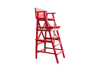 Fototapeta na wymiar Lifeguard chair,isolated on white background with clipping path.