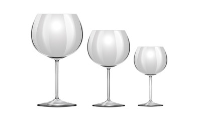 Vector Realistic Wineglass