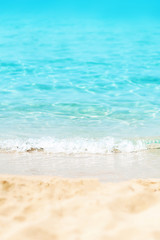 Tropical beach / Sunny day sea paradise / Sunny Beach Divine Coastline / Paradise postcard