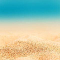 Fototapeta na wymiar Summer Background - Sunny Beach with golden sand