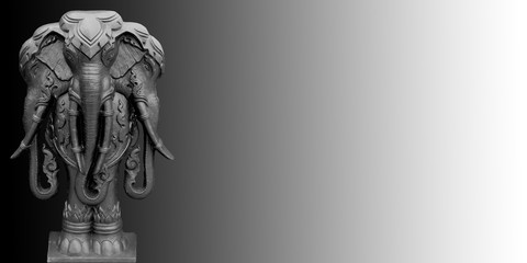 Black monster ,three head elephant