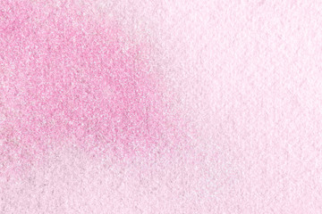 Abstract painted watercolor background on paper texture.