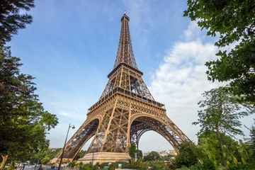 Fototapete Rund Paris Eifel Tower © VanderWolf Images