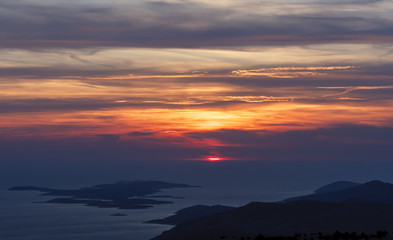 Sveti Nikola highest peak on the island of Hvar