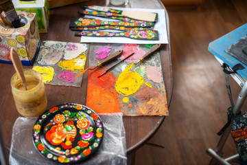 Workshop of a folk craftsman