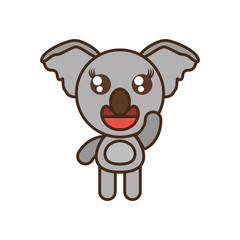 cute koala toy kawaii image vector illustration eps 10