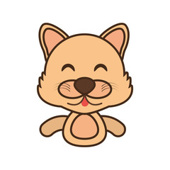 wolf baby animal funny image vector illustration eps 10