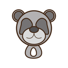 face panda cartoon animal vector illustration eps 10