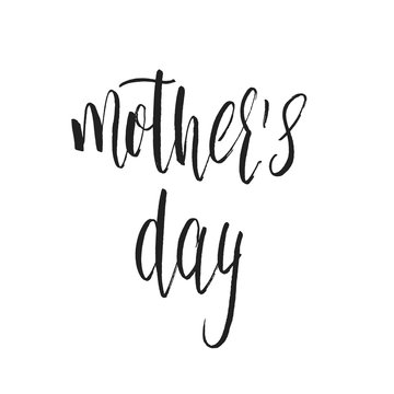 Mother's Day calligraphy. Lettering design for Mothers Day Holiday