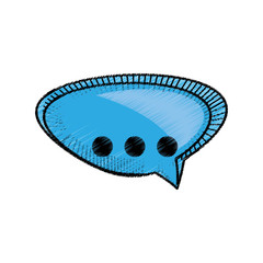 bubble speech communication sketch vector illustration eps 10