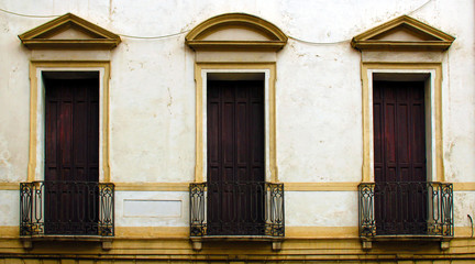 Italian style old windows