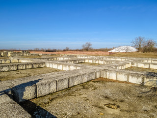 Fototapeta na wymiar Pliska's ruins, capitals of the first Bulgarian kingdom