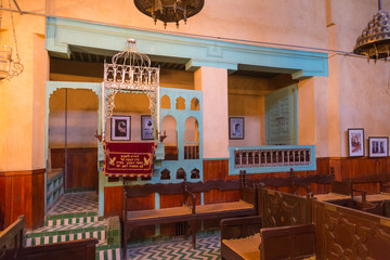 The Jewish Synagogue Ibn Danan in Fes Medina, Morocco