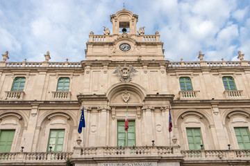 Fototapeta na wymiar Palazzo università, via Etnea, Catania (Sicily)