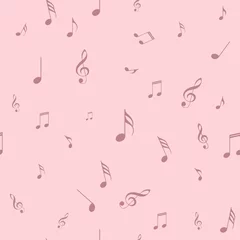 Fototapete Nach Farbmuster Muster  Abstract music pink seamless pattern background vector illustration for your design  © Elnur