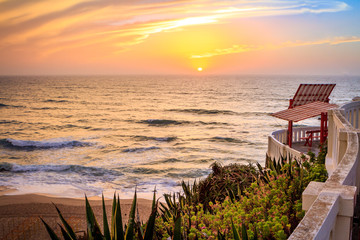 Naklejka premium Plage de Santa Cruz