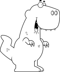 Hungry Cartoon Tyrannosaurus Rex