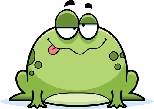 Drunk Little Frog Stock Vector | Adobe Stock