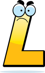 Angry Cartoon Letter L