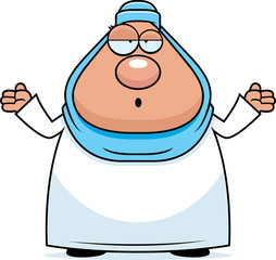 Confused Cartoon Muslim