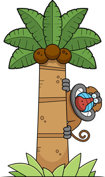 Cartoon Baboon Tree
