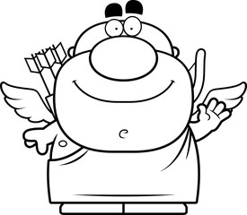 Waving Cartoon Cupid