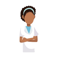 medical doctor woman icon over white background. colorful design. vector illustration