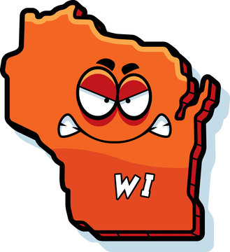 recommend clip art: Cartoon Angry Wisconsin