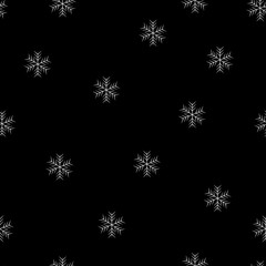 Fototapeta na wymiar Winter Seamless Snowflake and star seamless Pattern. Vector EPS 10. snowflakes seamless