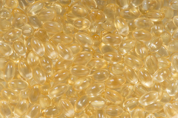 Clear vitamin d capsules background