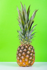 Fototapeta premium Pineapple on a bright background