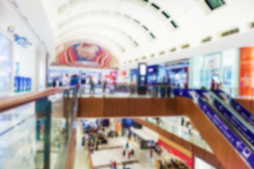 Extra blur shopping mall interior for the background