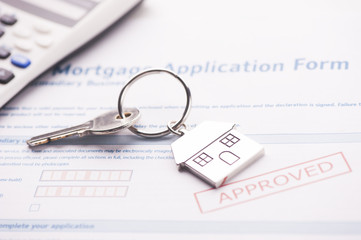 Approved mortgage loan agreement application