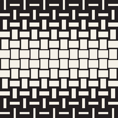 Vector Seamless Geometric Pattern. Halftone gradient color transition. Woven Lines Simple Lattice