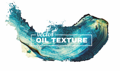 Smear with oil paint.