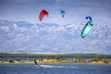 Kiteboarding Kitesurfing Extreme Sport in Nin Croatia