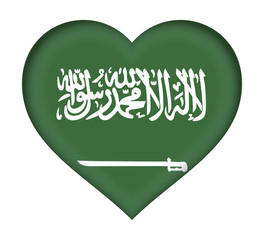 Flag of Saudi Arabia Heart.