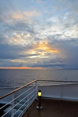 Obraz premium Sunset on board