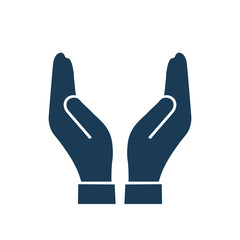 Human hands protection icon