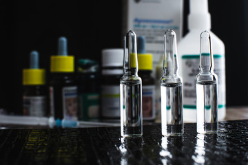 Ampoules drugs,pills and other