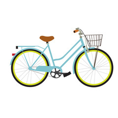Fototapeta na wymiar Side view of an isolated bicycle, Vector illustration