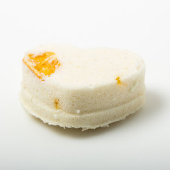 salt bath bomb decorated orange