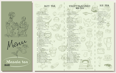 Tea Restaurant Menu Template