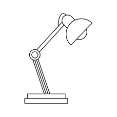 desk lamp icon image vector illustration design 