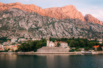 Fototapeta na wymiar Beautiful nature mountains landscape. Kotor bay, Montenegro