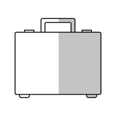 briefcase icon over white background. vector illustration