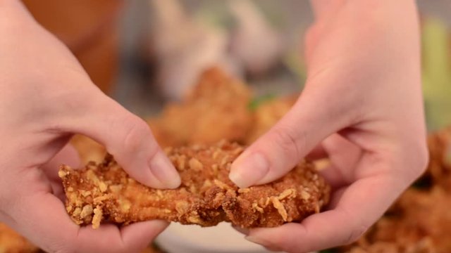 Spicy chicken strips